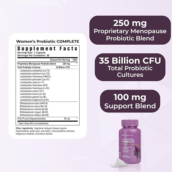 Youngevity Hope Bundle – Menopause &amp Cellular Health Support System | Women’s Probiotic Complete + Rejuvenate Rewind Restore + Life Balance Menopause Support | Gluten-Free