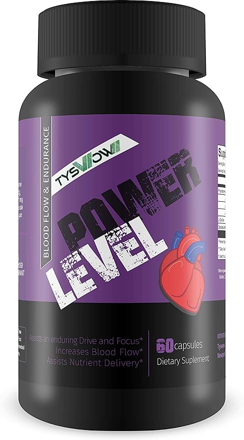 Power Level - Maximize Blood Flow for Extended Nutrient Delivery - L-Argenine - Help Your Body Deliver nutrients for Long Term Energy and Stamina