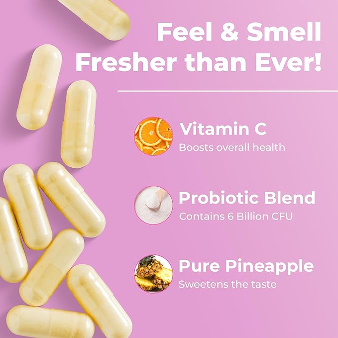 Vaginal Probiotics for Women Vaginal Health Supplement - 6 Billion CFU Probiotic for pH Balance Promote Healthy Vaginal Odor &amp Vaginal Flora 60 Count (Pack of 1)