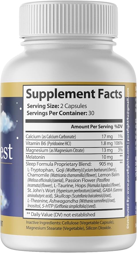 Good Night Rest Promotes Relaxation &amp Healthy Sleep Cycle Dietary Supplement | 60 Capsules