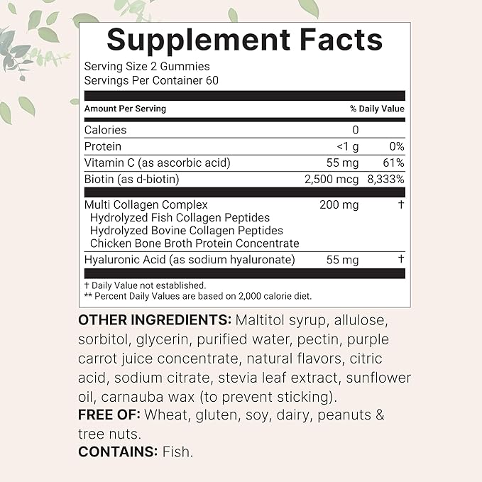 Micro Ingredients Omega-3 Fish Oil 4200 mg 240 Softgels &amp Multi Collagen Peptides Gummies Bundle Pack | Wild-Caught Fish Lemon Flavored Burpless | Type IIIIIIVX Protein
