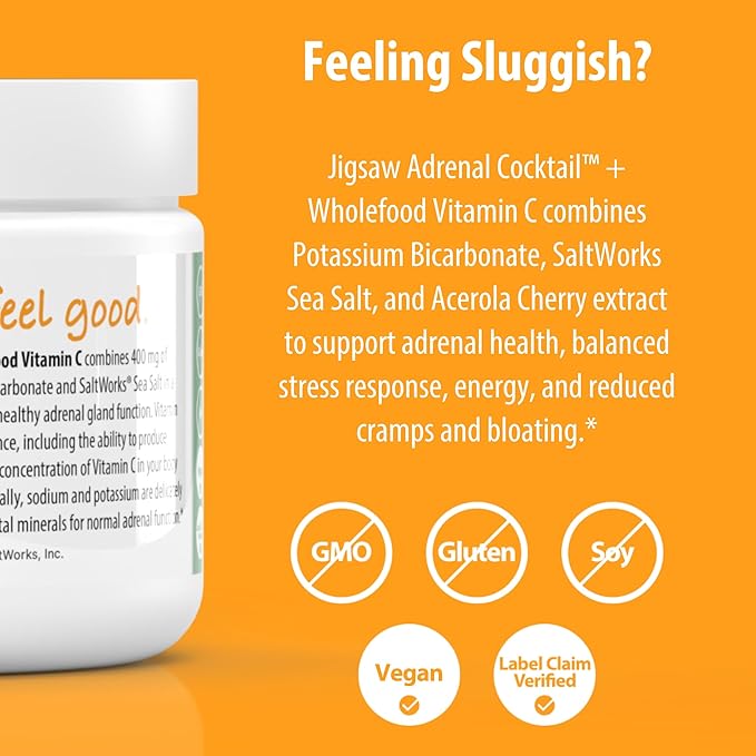 Jigsaw Health Bundle | Adrenal Cocktail 60 Servings (Jar) and Potassium Cocktail (Orange) 60 Servings (Jar)