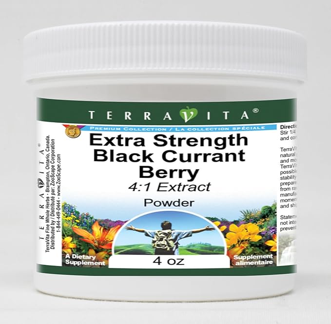 Extra Strength Black Currant Berry 4:1 Extract Powder (4 oz ZIN: 514115) - 3 Pack