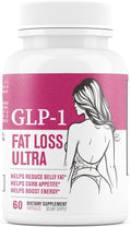 GLP-1 Fat Loss Ultra - Weight Loss Pills Appetite Suppressant &amp Fat Burner for Women | Supports Healthy Pathways Associated with GLP-1 Activity | 3rd Party Tested Supplement - 60 Capsules for Adu