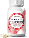 Nattokinase 2000 FU Serrapeptase 240000 SPU Supplement - Enhanced with Coenzyme CoQ10 Vitamin B6 Vitamin C Black Pepper Extract - Nattokinase 400mg Capsule for Men Women