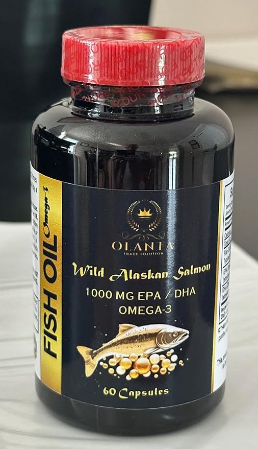 Wild Alaskan Salmon Oil - Fish Oil high epa Supports Brain &amp Immune System Support Hair and Skin Supplement for Women - 2 Bottles 120 Softgels