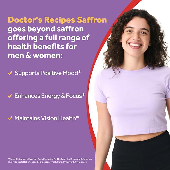 Doctor's Recipes Women’s Probiotics + Saffron Bundle (Pack of 2) | 200B CFUs 36 Strains Probiotic (Item 1) &amp 88.5 mg Saffron Extract Supplement (Item 2) | 30 Capsules + 120 Capsules