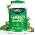 Greens+ Organic Superfood Capsules Organic Spirulina and Chlorella with Alfalfa &amp Wheat Grass Vitamins &amp Minerals Supplements Gluten-Free Vegan Non-GMO 240 Count
