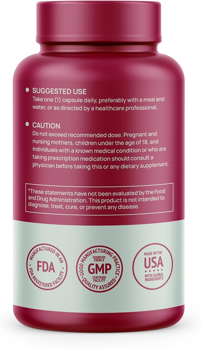 HMS Nutrition Stabilized R-Lipoic Acid 300 mg per Serving — Pure R Alpha Lipoic Acid (R-ALA) High Potency Active R Isomer Antioxidant Nerve &amp Metabolism Support — NSF Certified Non-GMO Vegan 60Cap
