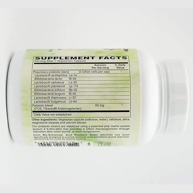 Holly Hill Health Foods Suprema Dophilus 120 Vegetarian Capsules