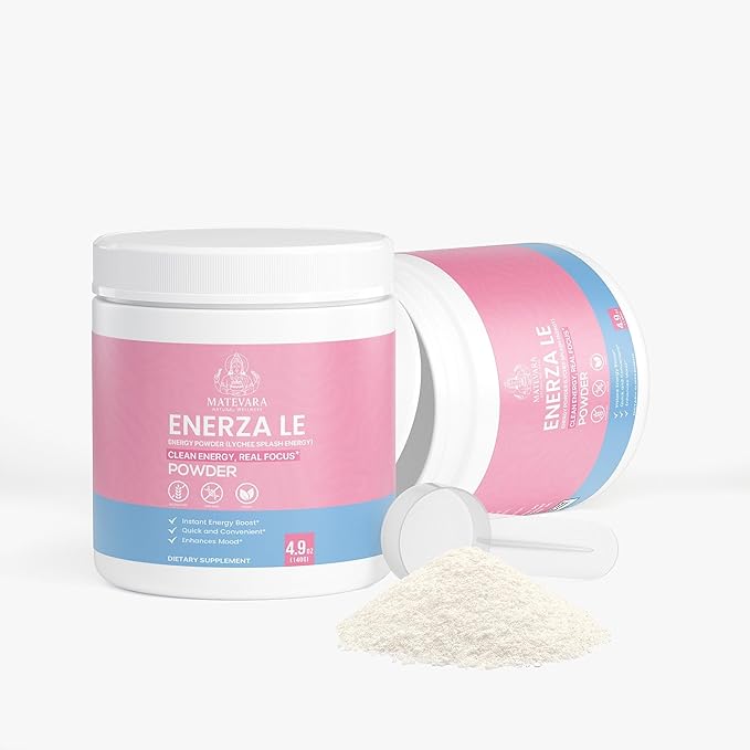 Enerza Energy Powder | 140g (4.94 Oz) (Lychee Splash)