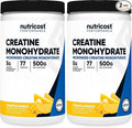 Nutricost Creatine Monohydrate Powder (Pineapple Mango 500 Gram) - Micronized Creatine Supplement - Vegan Non-GMO Gluten Free (Pack of 2)