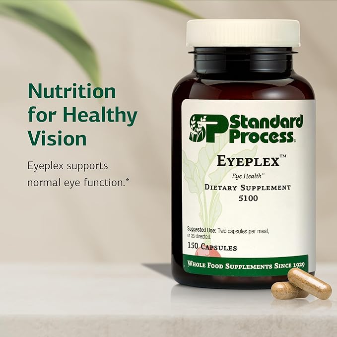 Standard Process Inc. Iplex - Whole Food Vascular Supplement Eye Health and Eye Support with Shiitake Mushroom Phosphoric Acid Rice Bran Organic Carrot Arrowroot Flour Alfalfa - 150 Capsules