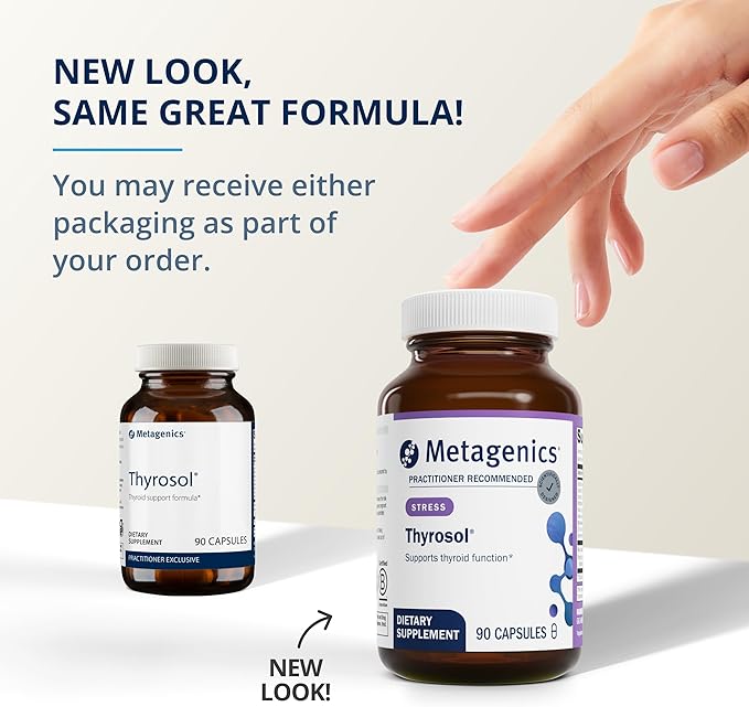 Metagenics Bundle - Thyrosol &amp D3 10000 + K - 90 Count of Thyrosol for Thyroid Health - 60 Softgels of D3 10000 + K for Immune Support Bone Health &amp Heart Health