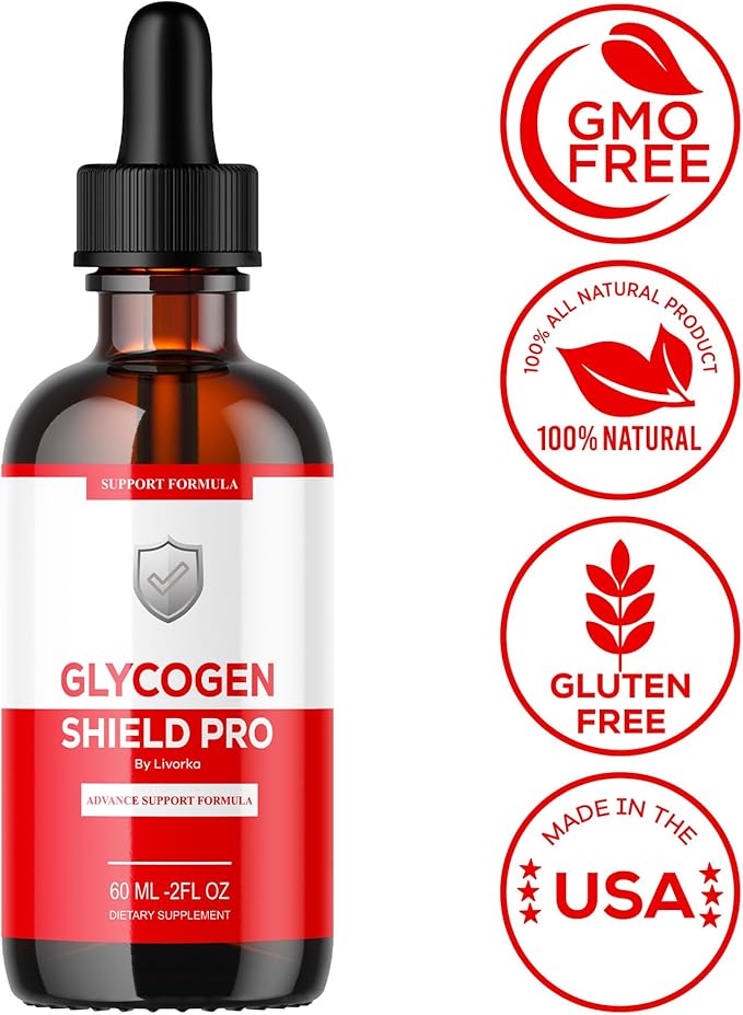(3 Pack) Glycogen Shield Pro - Glycogen Shield Pro Drops GlycogenShield Pro Drops GlycogenShield Pro Support Glycogen Shield Pro Support Glycogen Shield Pro Supplement 3 Bottles for 90 Days