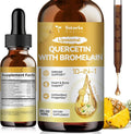 Totaria Liposomal Quercetin with Bromelain Liquid Drops - High Absorption Quercetin 1000mg &amp Bromelain 500mg Plus ElderberryVitamin CZinc for Immune &amp Antioxidant &amp Heart &amp Bone Supp