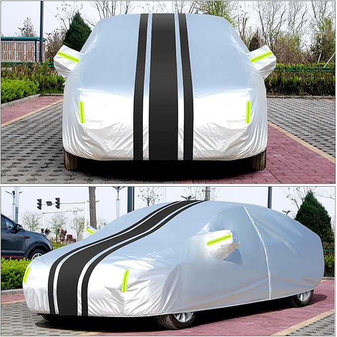 Car Covers for Mercedes Benz CLA Coupe CLA180 / CLA200 / CLA220d / CLA250 / CLA250e / CLA260 / AMG CLA 35 / CLA 45 AMG Coupe 5-Doors All Weather Outdoor Indoor Waterproof UV Resistant Dustproof