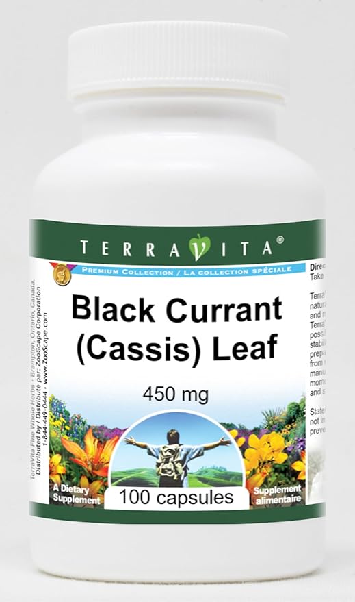 Black Currant (Cassis) Leaf - 450 mg (100 Capsules ZIN: 513765)