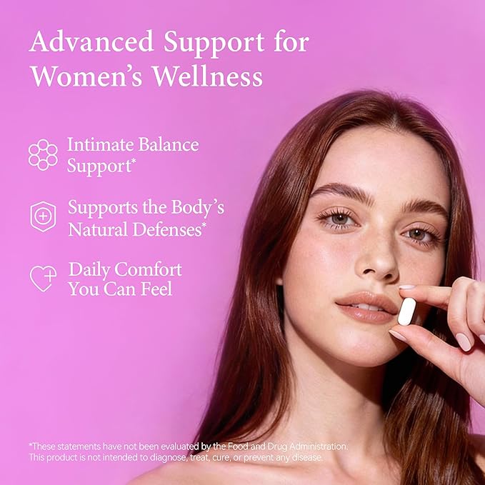 LAIFE Vaginal Probiotics for Women 10 Billion CFU Vaginal-Specific Probiotic Capsules with Prebiotics Damiana &amp Herbal Extracts Supports pH Balance Feminine Health &amp Daily Wellness 60 Cap