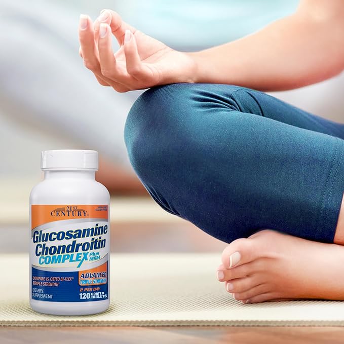 21st Century Glucosamine Chondroitin Complex Plus MSM Advanced Triple Strength 120 Coated Tablets