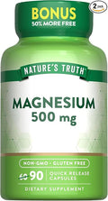 Nature's Truth Magnesium Oxide 500mg (Pack of 2)