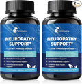 Nerve &amp Peripheral Neuropathy Support Supplement with 1200mg R-Alpha Lipoic Acid L-Carnitine Vitamin B12 B1 B6 D3 E Folate Lions Mane NAC Magnesium Turmeric - Liver Detox Antioxidant &amp Mental