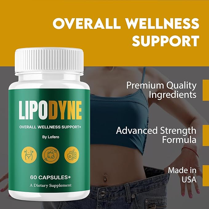 Lipodyne Capsules Premium Loss Support Formula Pills with Advanced Maximum Strength All-Natural Ingredients for Overall Health &amp Wellness Daily Vitamins Energy Capsulas Pastillas Reviews (60 capsu