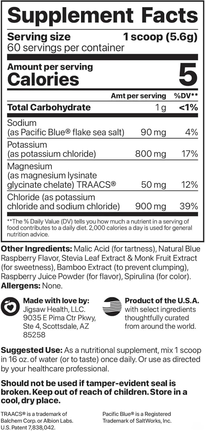 Jigsaw Health Bundle | Adrenal Cocktail 60 Servings (Jar) and Potassium Cocktail (Blue Raspberry) 60 Servings (Jar)