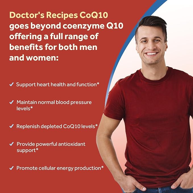 Doctor's Recipes CoQ10 200mg &amp Sunflower Lecithin 1200 mg
