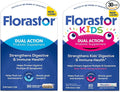 Florastor Family Probiotic Bundle - 30 ct. Probiotic for Digestive + Immune Health &amp 20 ct Kids Daily Probiotic - Unflavored Powder Sticks - Boost Good Bacteria &amp Flush Out The Bad