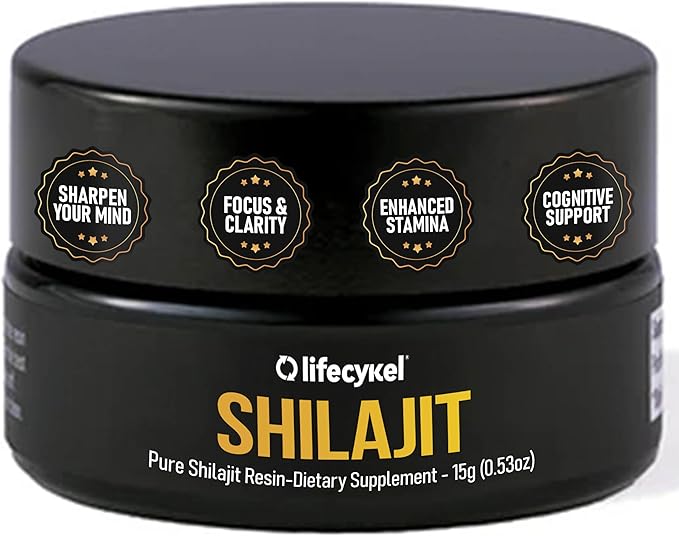Lifecykel Pure Shilajit Resin – 15g | Wild-Harvested Mineral-Rich Shilajit Supplement for Strength | Third-Party Tested Premium Quality | Natural Flavouring