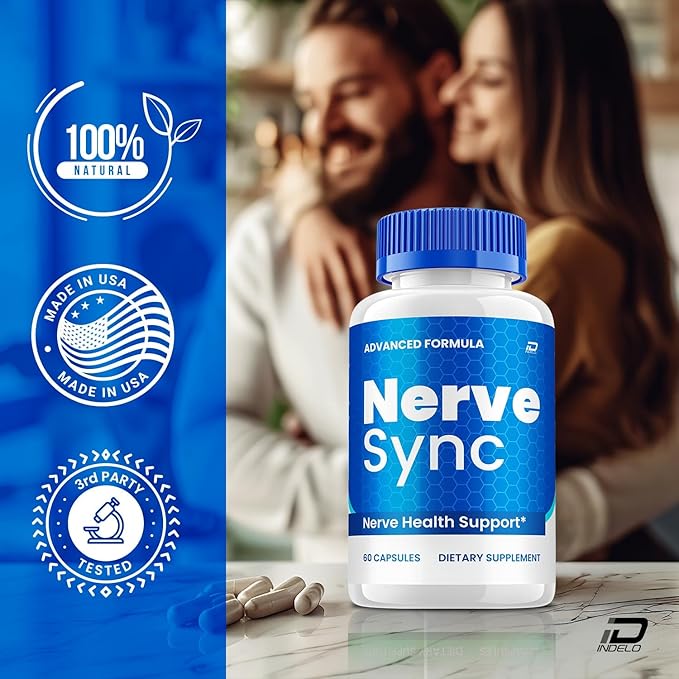 Nerve Sync Capsules – NerveSync Advanced Supplement Natural Blend Reviews (1 Pack - 60 Capsules)