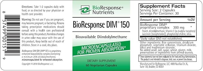 BioResponse DIM 150-150mg x 60 Capsules