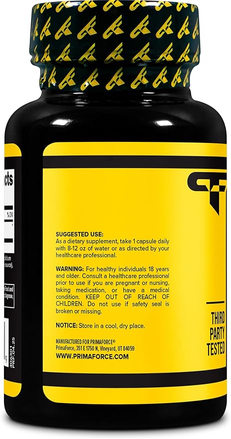 Primaforce TUDCA (Tauroursodeoxycholic Acid) 30 Servings 500mg Tudca Per Serving | Premium Quality Bile Salts - Gluten Free Non-GMO Supplement