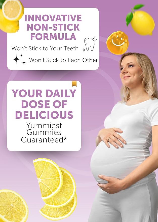 Lunakai USA Made 17-in-1 Prenatal Vitamins for Women with Iron &amp Folic Acid – Delicious Daily Prenatal Gummies for Maternal Wellness Support 60ct