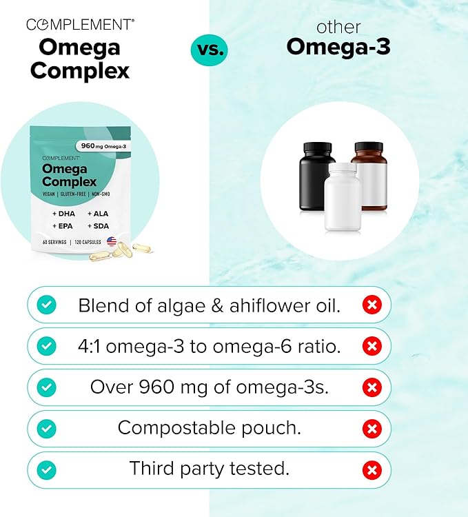 Complement Omega &amp ForHer Bundle | Vegan Omega-3 + Women's Wellness Support