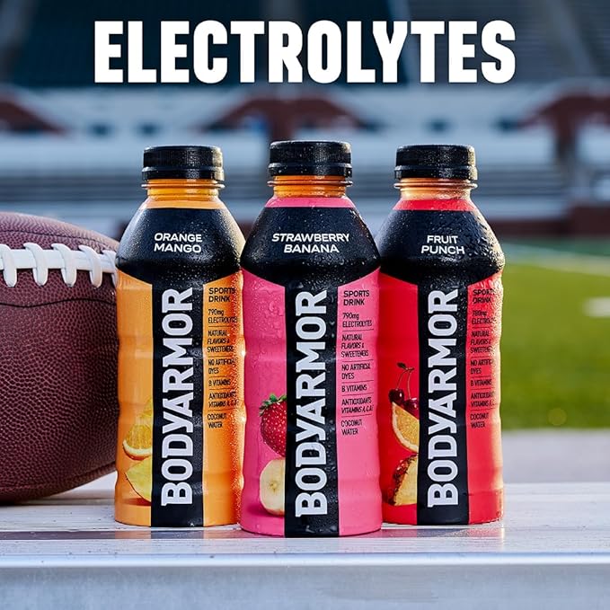 BODYARMOR Sports Drink Blackout Berry Electrolyte Drink Hydration 28 Fl Oz Bottles (15 Pack) Flavored Coconut Water with B Vitamins &amp Antioxidants