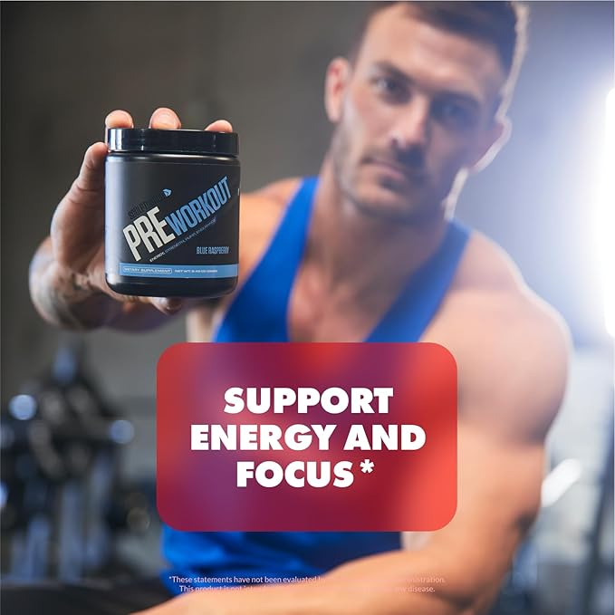 Sculpt Nation by V Shred PreWorkout - Premium Pre Workout Powder with Amino Acids for Ultimate Performance Endurance and Energy Support Blue Raspberry - 30 Servings