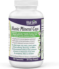Vital Earth Minerals Humic Minerals Capsules - 70+ Trace Minerals with Naturally Occurring Fulvic Acid Alkalizing Mineral Supplement for Detox Gut Health Wellness 120 Count