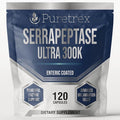 Serrapeptase Ultra 300K Enteric Coated Dietary Supplement 120 Capsules Powerful Enzyme Support Advanced Inflammation Relief Vegan Gluten Free Sugar Free