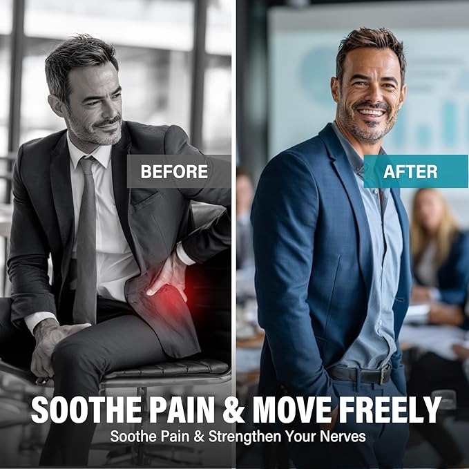 Sciatic Nerve &amp Discomfort Supplement - Nerve Savior for Neuropathy 120 Capsules Featuring Alpha Lipoic Acid 300mg &amp Vitamin B Complex for Targeted Comfort