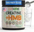 LIVEGOOD Creatine Monohydrate with HMB for Lean Muscle Growth &amp Recovery – HMB Creatine Powder for Men and Women – Unflavored Creatine 30 Servings