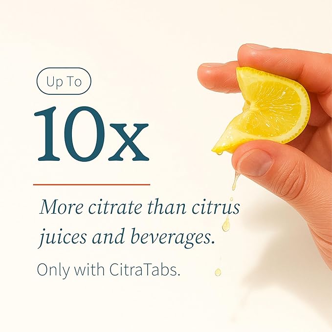 CitraTabs® 7.5 mEq | Extended-Release Citrate Tablets | Kidney Health Protector | Science-Backed Support Beyond Cleanse Detox or Stone Dissolver Supplements | 120 Tablets