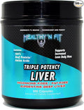 Healthy 'N Fit Triple Potency Liver (500 Capsule Mega-Value) - Pure Argentine Desiccated Beef Liver. Grass Fed Hormone Free Pasture Raised No Fillers.