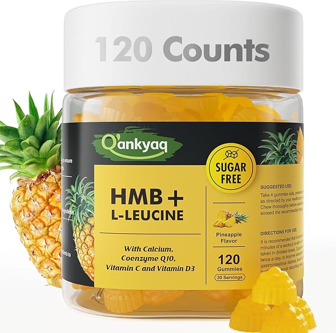 Q'ankyaq HMB and L-Leucine Liquid Drops and Gummies