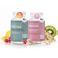 Houston Enzymes Gut Health Bundle - TriEnza Digestive Enzymes for Women &amp Men 180 Tablets &amp Biomuve Combination of Enzyme Probiotics Prebiotics &amp Botanicals 120ct for Digestion &amp R