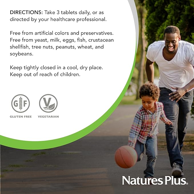 NaturesPlus GI Natural Total Digestive Wellness - 90 Bi-Layered Tablets Pack of 3 - With L-Glutamine Probiotics Prebiotics &amp Enzymes - Gluten Free - 90 Total Servings