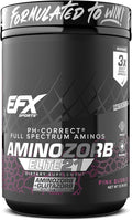 EFX Sports Aminozorb Elite 21 | PH-Correct Full Spectrum Aminos + Glutamine | Essential &amp Non Essential Aminos | Zero Sugars | 30 Servings (Pink Bubblegum)