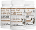 TURNER New Zealand 100% Live-Grass-Fed Beef Organs Complex Supports Whole Body Wellness and Energy with a Powerful Blend of Liver Heart Kidney Pancreas &amp Trachea Non-GMO 3000mg 540 Capsules