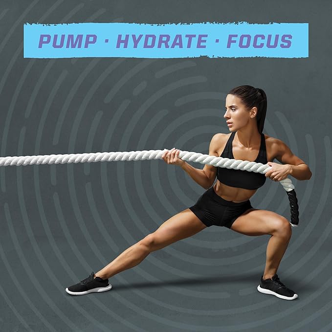 Active Preworkout Hydration Blend &amp Creatine Monohydrate Powder Set | Bundle &amp Save | Non-GMO Soy Dairy Filler &amp Gluten Free (60 Servings Unflavored Creatine 30 Servings Blue Raspberry Pr